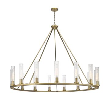 Z-Lite Beau 15-Light Chandelier In Rubbed Brass