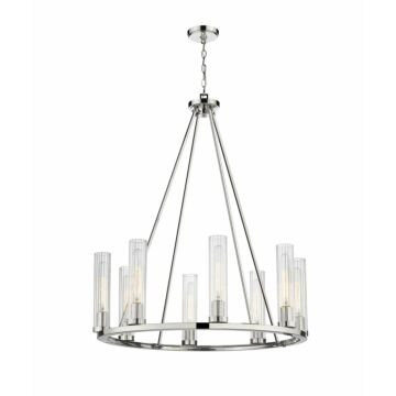 Z-Lite Beau 8-Light Chandelier In Polished Nickel