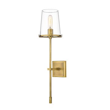 Z-Lite Callista 1-Light Wall Sconce In Rubbed Brass