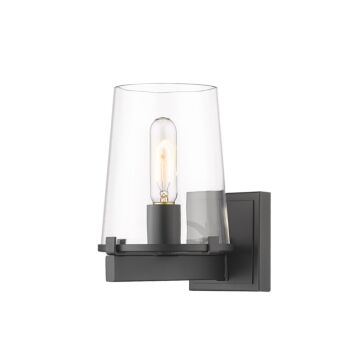 Z-Lite Callista 1-Light Bathroom Vanity Light In Matte Black