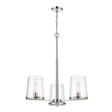 Z-Lite Callista 3-Light Chandelier In Polished Nickel