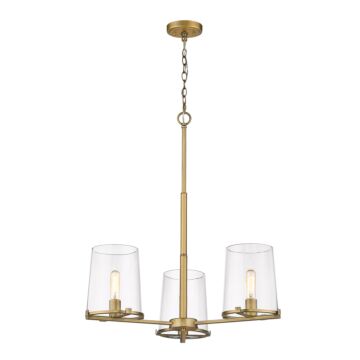 Z-Lite Callista 3-Light Chandelier In Rubbed Brass