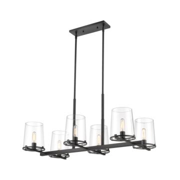 Z-Lite Callista 6-Light Chandelier In Matte Black