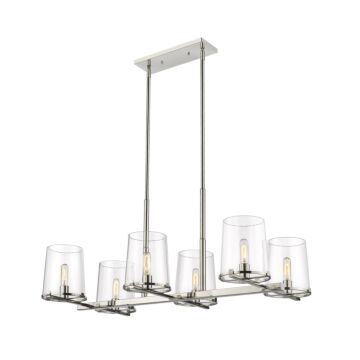 Z-Lite Callista 6-Light Chandelier In Polished Nickel