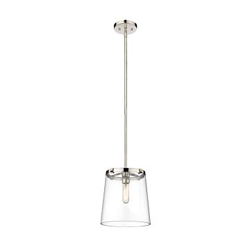 Z-Lite Callista 1-Light Pendant Light In Polished Nickel