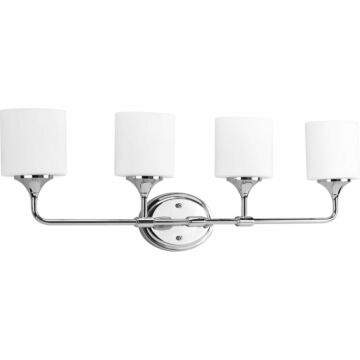 Lynzie 4-Light Bathroom Vanity Light in Polished Chrome