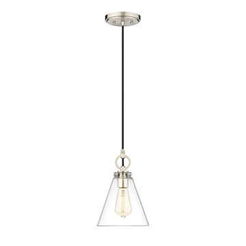 Z-Lite Harper 1-Light Pendant Light In Brushed Nickel
