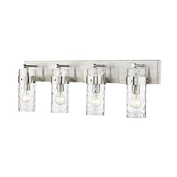 Z-Lite Fontaine 4-Light Bathroom Vanity Light In Brushed Nickel