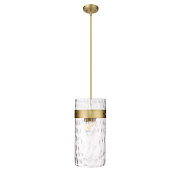 Z-Lite Fontaine 4-Light Pendant Light In Rubbed Brass