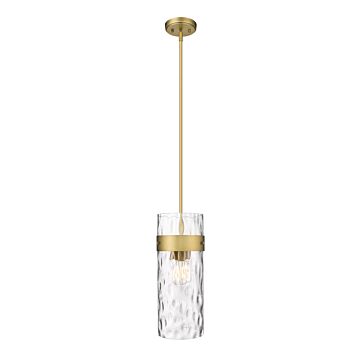 Z-Lite Fontaine 3-Light Pendant Light In Rubbed Brass