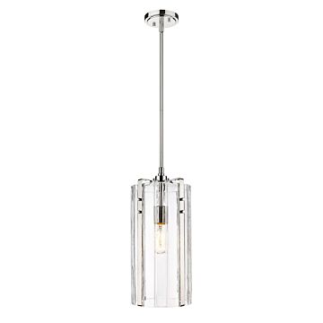 Z-Lite Alverton 1-Light Pendant Light In Polished Nickel