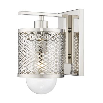 Z-Lite Kipton 1-Light Wall Sconce In Polished Nickel