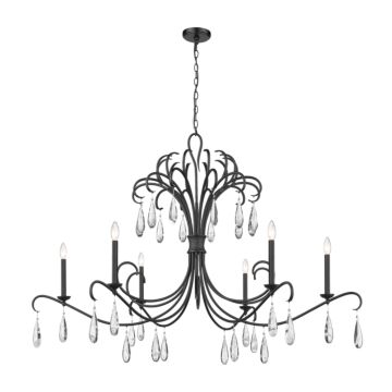 Amara 6-Light Chandelier in Matte Black