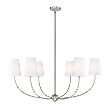 Shannon 6-Light Chandelier in Brushed Nickel