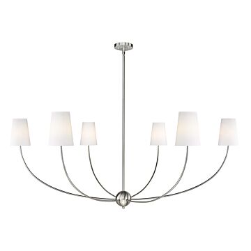 Shannon 6-Light Chandelier in Brushed Nickel