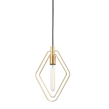 Masonville One Light Pendant in Aged Brass by Hudson Valley