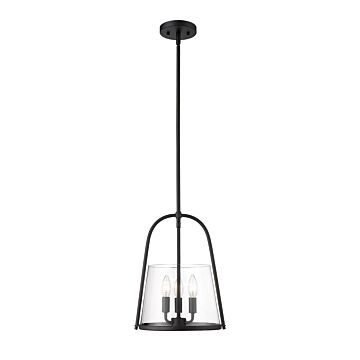 Archis 3-Light Pendant in Matte Black