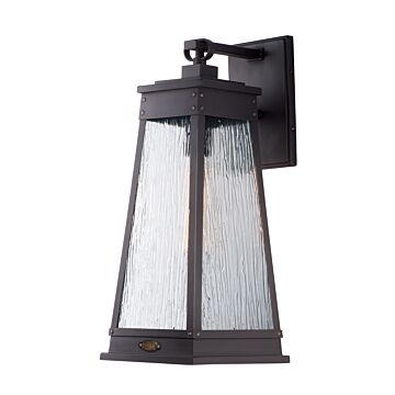 Schooner One Light Outdoor Wall Lantern in Olde Brass by Maxim