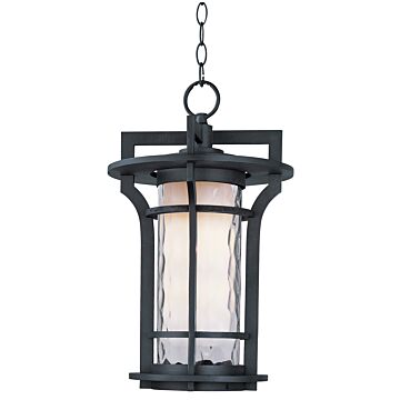 Oakville One Light Outdoor Hanging Lantern in Black Oxide by Maxim