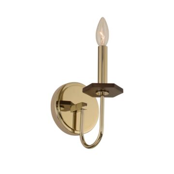 Lassen One Light Wall Bracket in Champagne Gold by Kalco