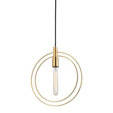 Masonville One Light Pendant in Aged Brass by Hudson Valley