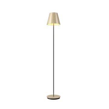 Conical 1-Light Floor Lamp in Sand
