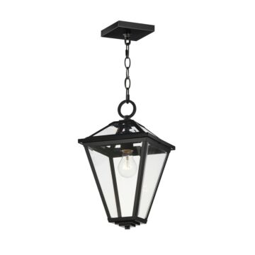 Prism One Light Pendant in Black by Maxim