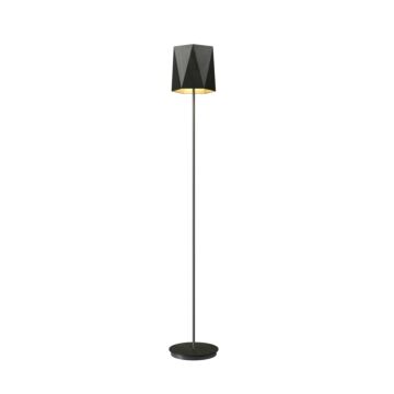 Facet 1-Light Floor Lamp in Charcoal