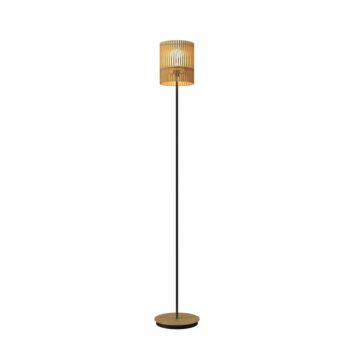 Living Hinges 1-Light Floor Lamp in Maple