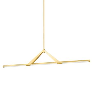 Jonas LED Island Pendant in Aged Brass by Hudson Valley