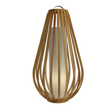 Balloon 1-Light Floor Lamp in Teak