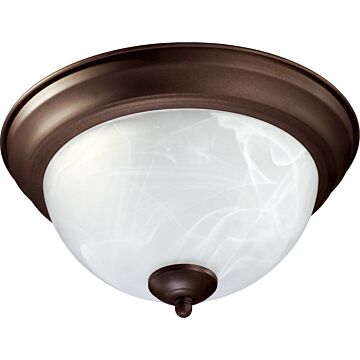 3066 Ceiling Mounts Two Light Ceiling Mount in Oiled Bronze by Quorum International