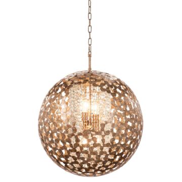  Belladonna Pendant Light in Antique Silver Leaf