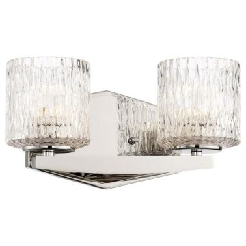 Minka Lavery Maginot Led Bath 2 Light 12 Inch Bathroom Vanity Light in Polished Nickel