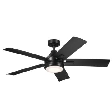 Tide 52"Ceiling Fan in Satin Black by Kichler