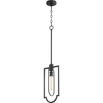  One Light Pendant in Noir by Quorum