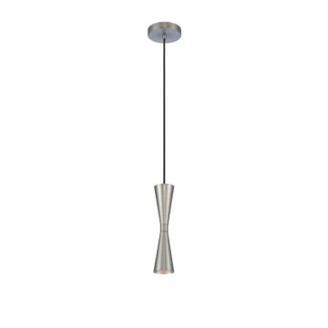 Milo LED Mini Pendant in Satin Nickel by Kalco