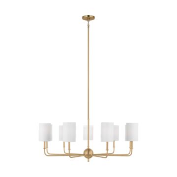 Foxdale LED Chandelier in Satin Brass by Visual Comfort Studio