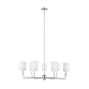 Foxdale LED Chandelier in Brushed Nickel by Visual Comfort Studio