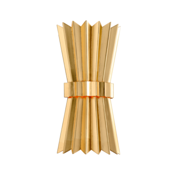 Corbett Moxy 2 Light Wall Sconce in Gold Leaf