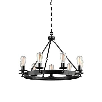 Generation Lighting Ravenwood Manor 9-Light Chandelier in Stardust