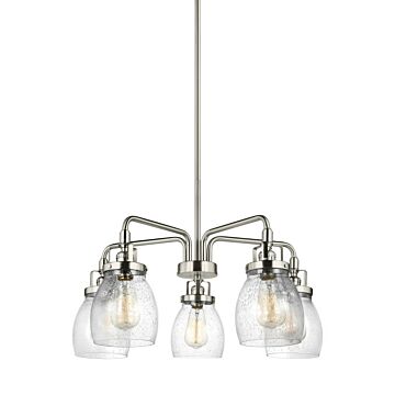 Generation Lighting Belton 5-Light Chandelier in Brushed Nickel