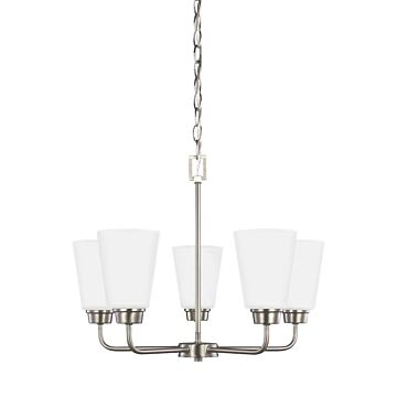 Generation Lighting Kerrville 5-Light Chandelier in Brushed Nickel
