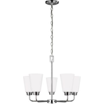 Generation Lighting Kerrville 5-Light Chandelier in Chrome
