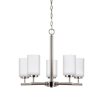 Generation Lighting Oslo 5-Light Chandelier in Brushed Nickel