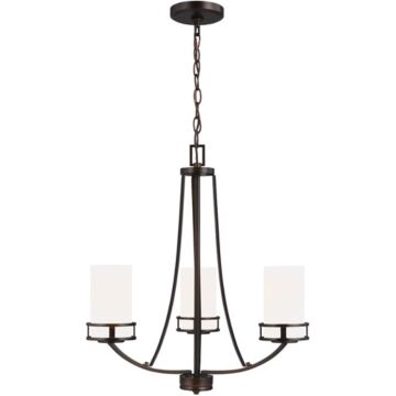 Generation Lighting Robie 3-Light Rustic Chandelier in Bronze