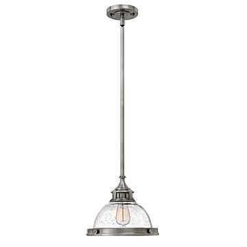Hinkley Amelia 1-Light Pendant In Polished Antique Nickel