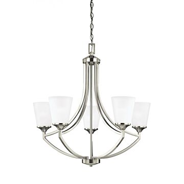 Generation Lighting Hanford 5-Light Chandelier in Brushed Nickel