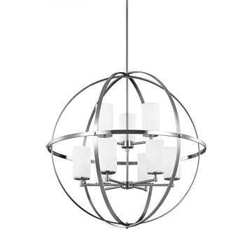 Generation Lighting Alturas 9-Light Chandelier in Brushed Nickel