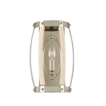 Bradbury One Light Wall Sconce in Polished Nickel by Kalco